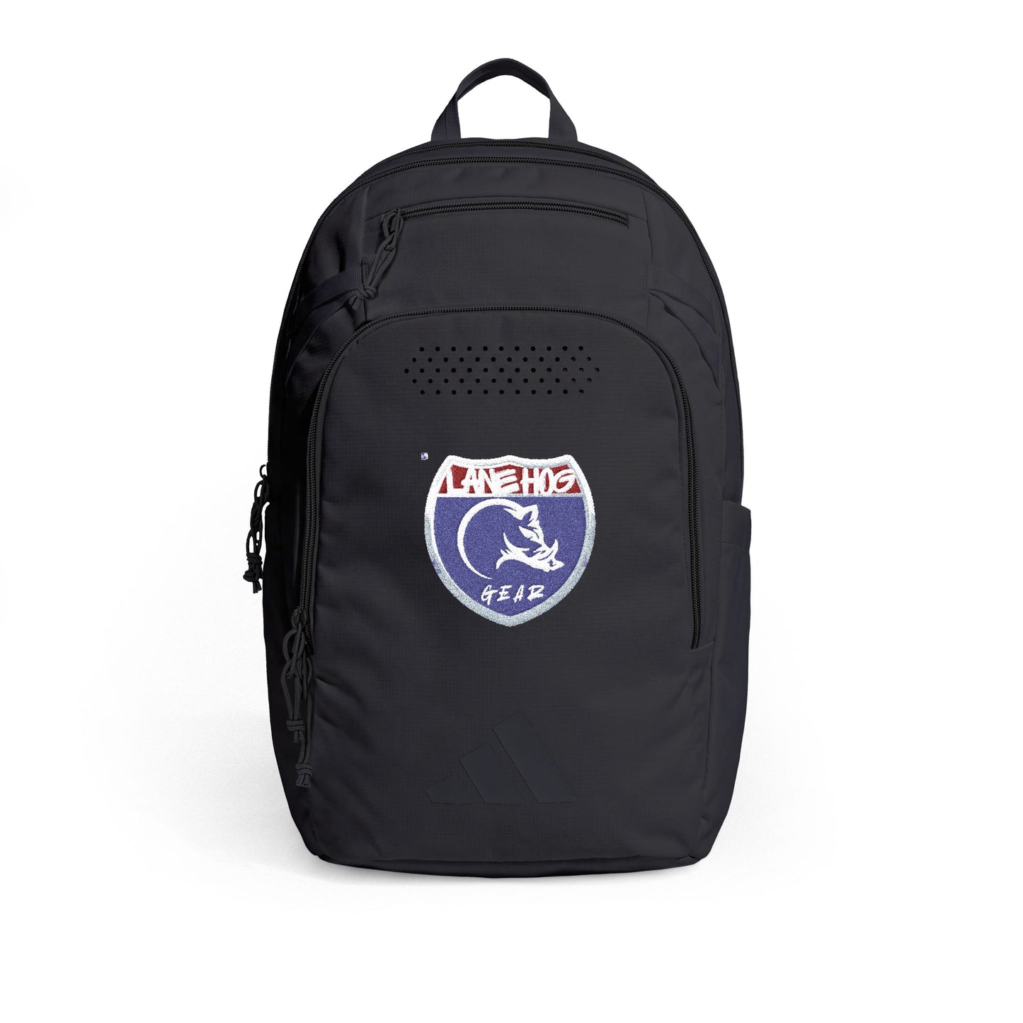 Adidas Lane Hog Trucker Pack with Embroidered Space Patch — Rugged Travel Daypack