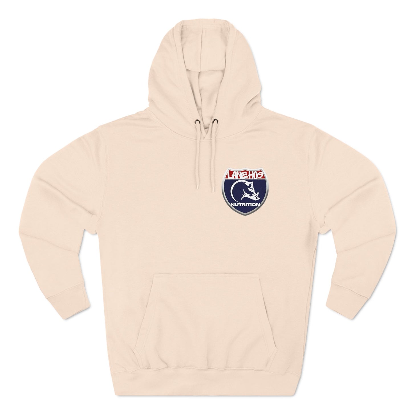 Three-Panel Fleece Hoodie