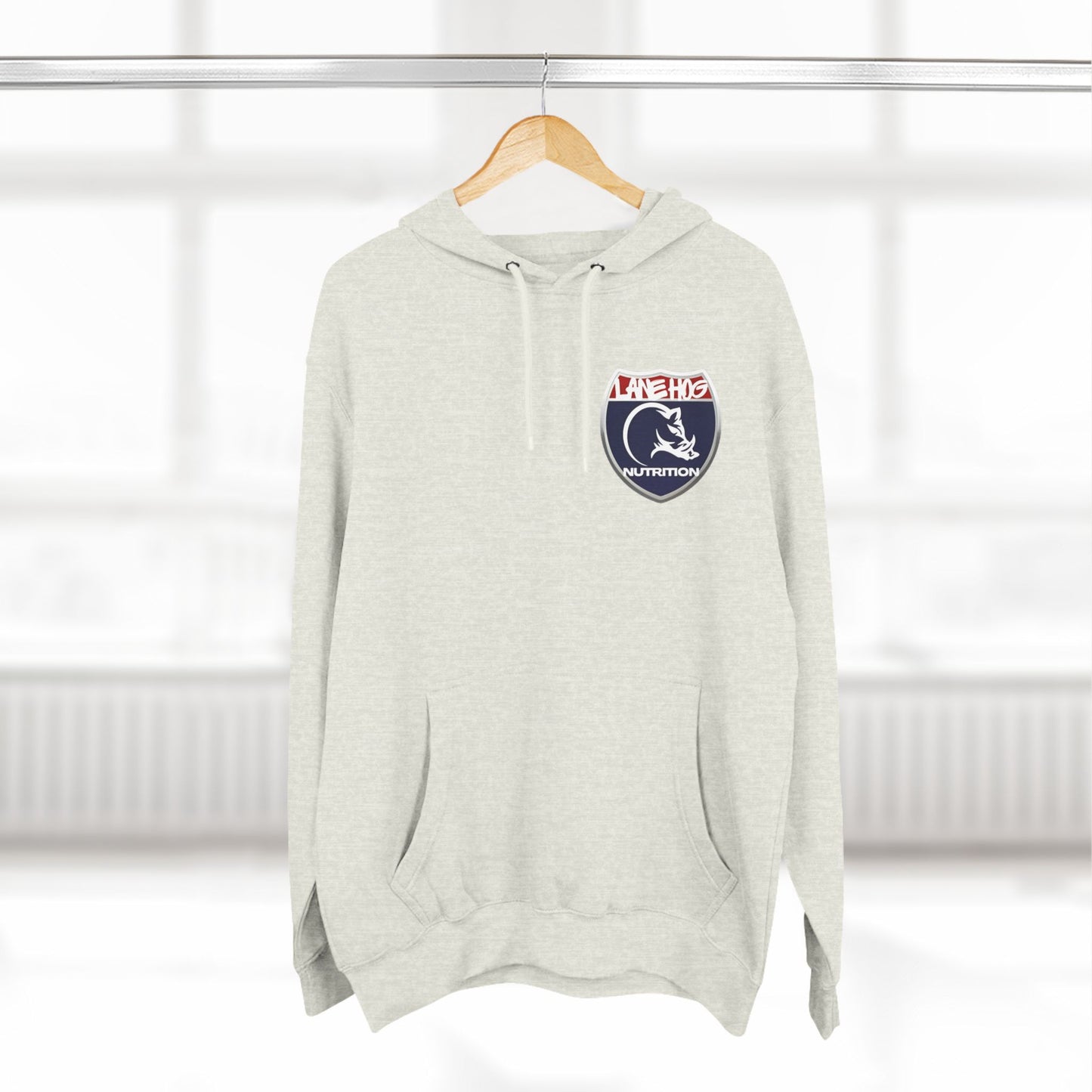 Three-Panel Fleece Hoodie