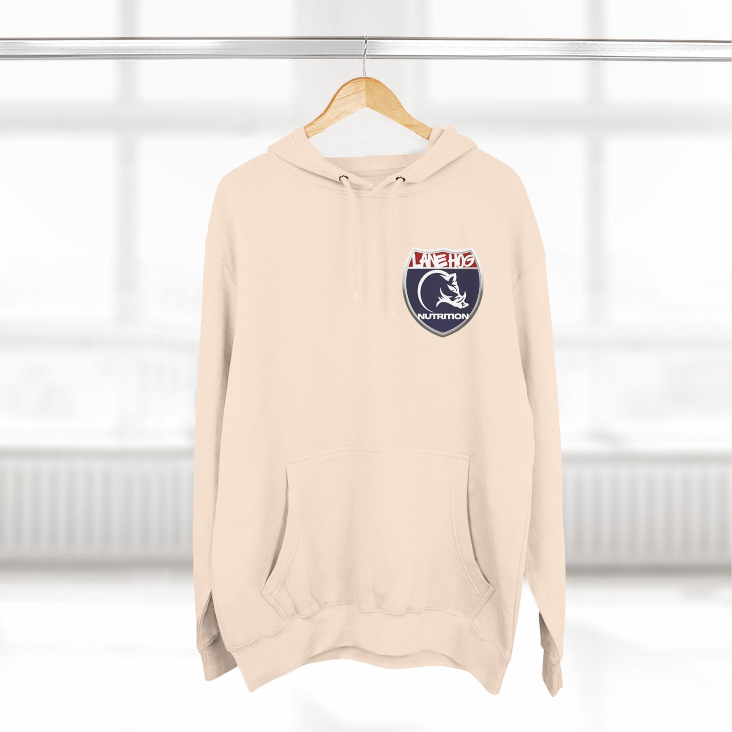 Three-Panel Fleece Hoodie