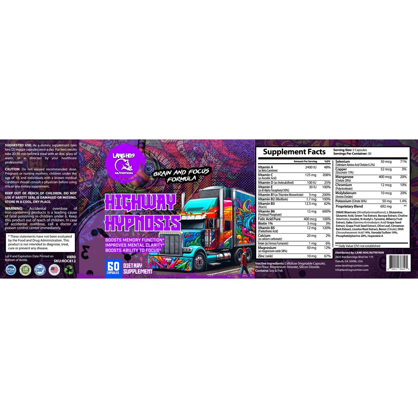 Highway Hypnosis Neuro Brain Plus and Focus