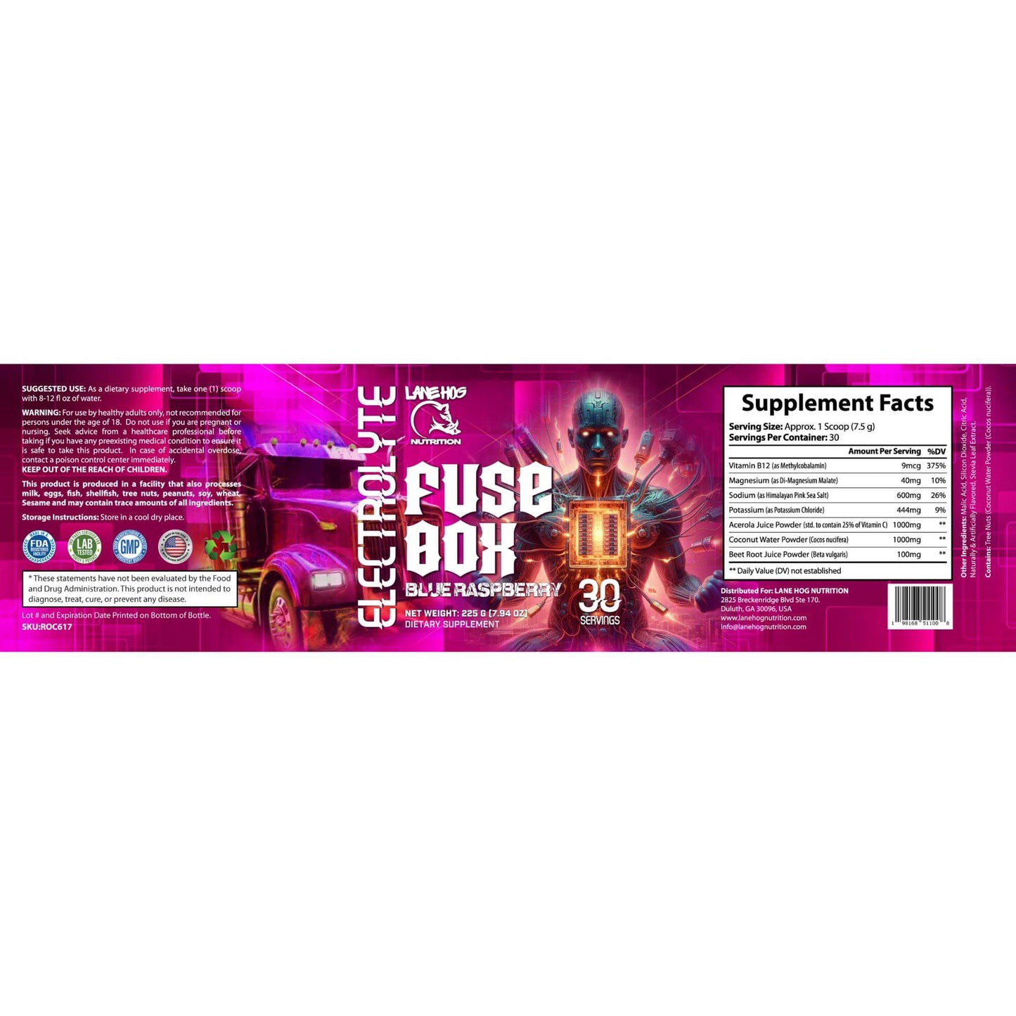 Fuse Box Electrolyte Formula Blue Raspberry