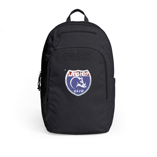 Adidas Lane Hog Trucker Pack with Embroidered Space Patch — Rugged Travel Daypack