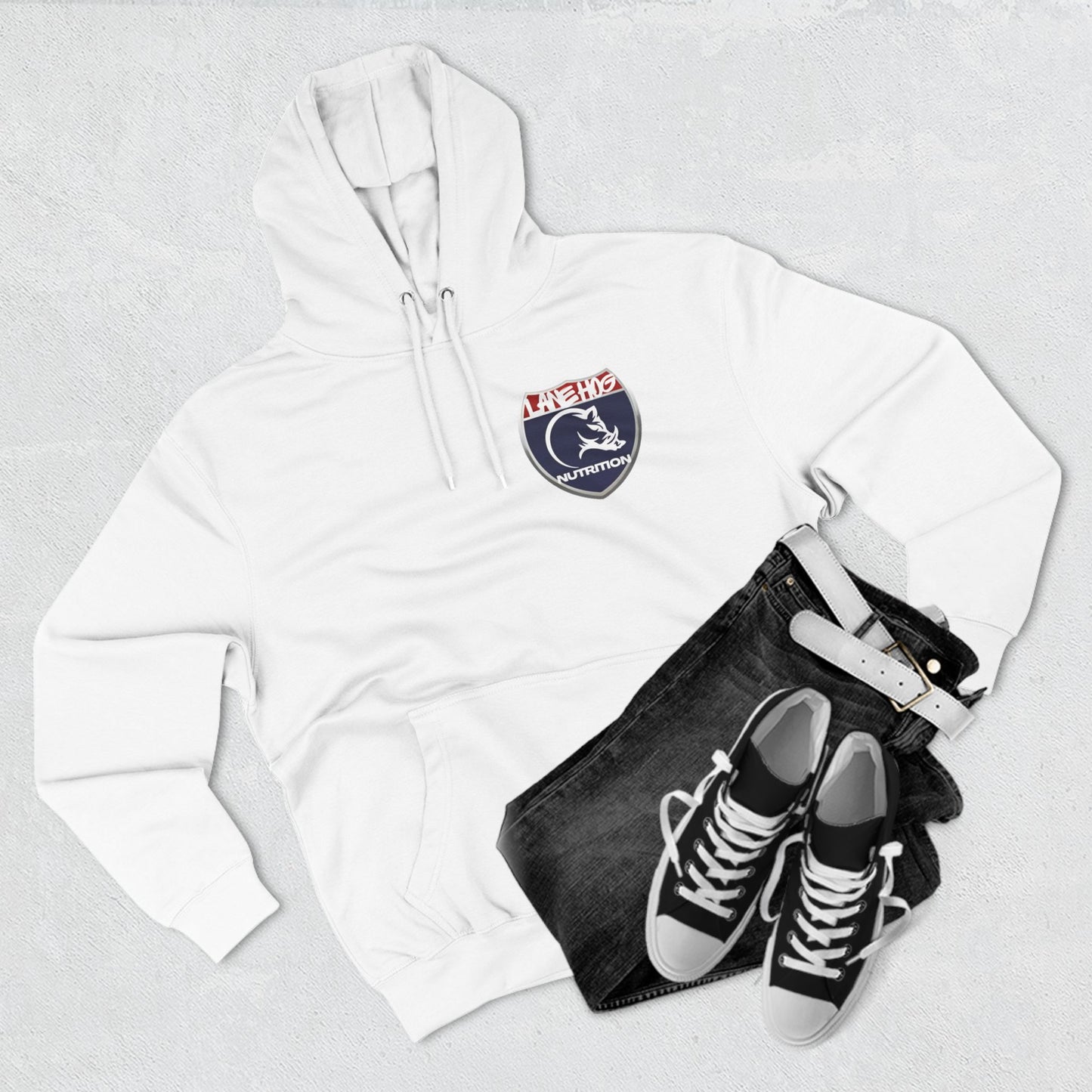 Three-Panel Fleece Hoodie