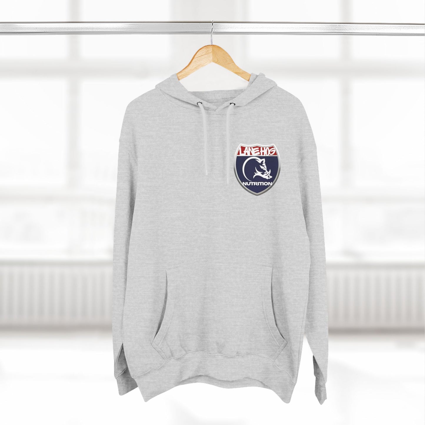Three-Panel Fleece Hoodie