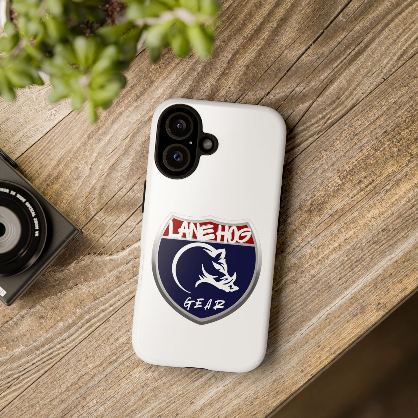 Lane Hog Gear Rhino Shield Phone Case — Rugged Protective Case with Logo