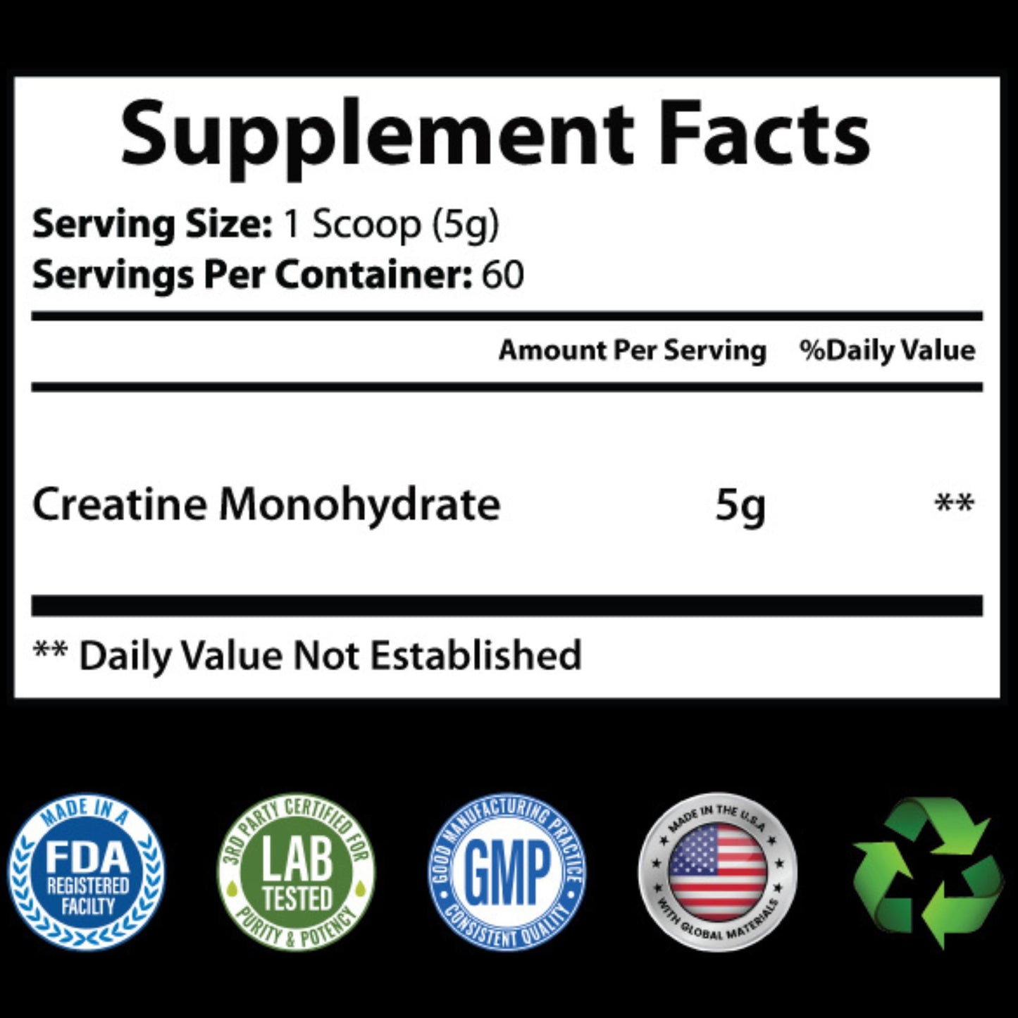 Creatine Monohydrate Powder