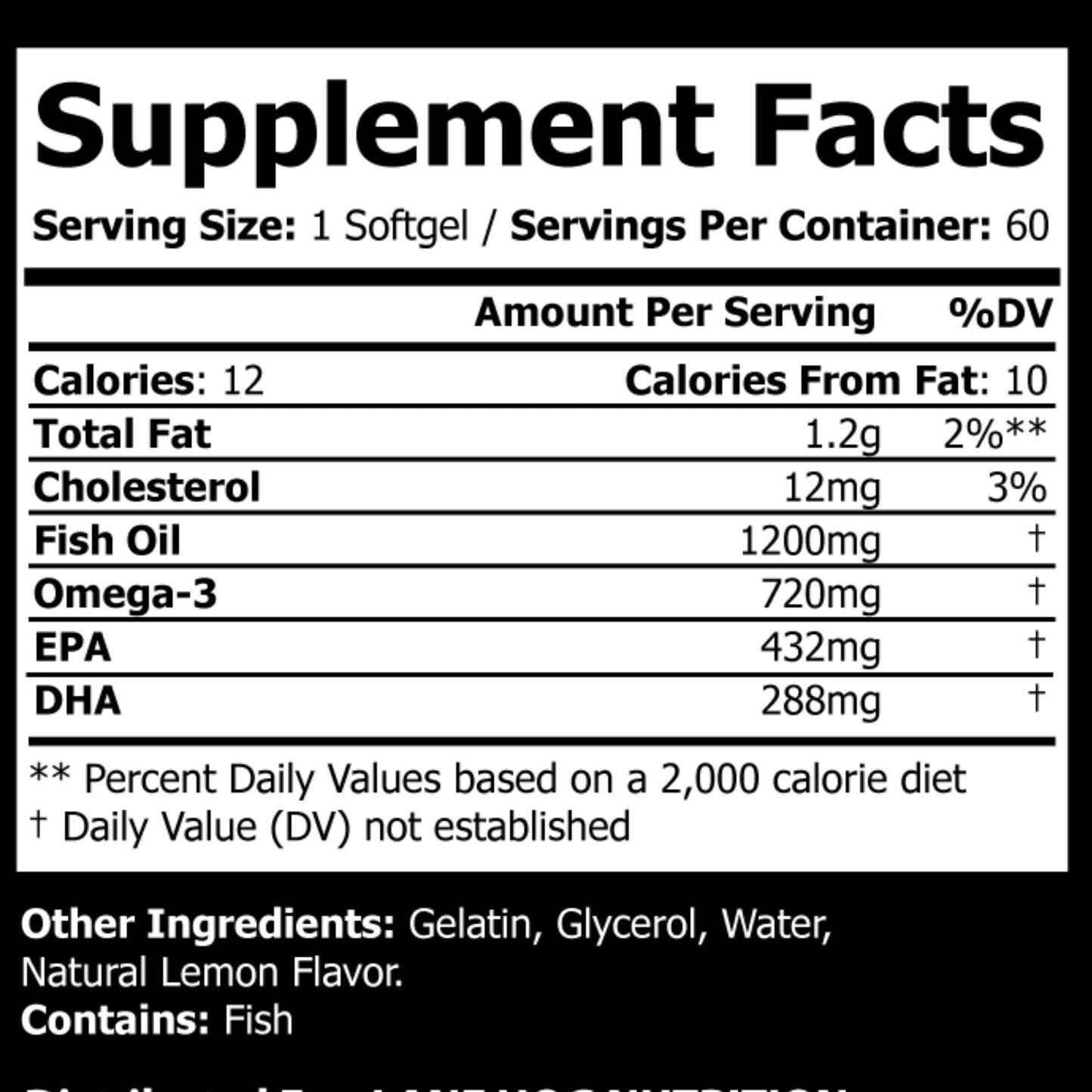 Omega 3 Fish Oil Soft Gel