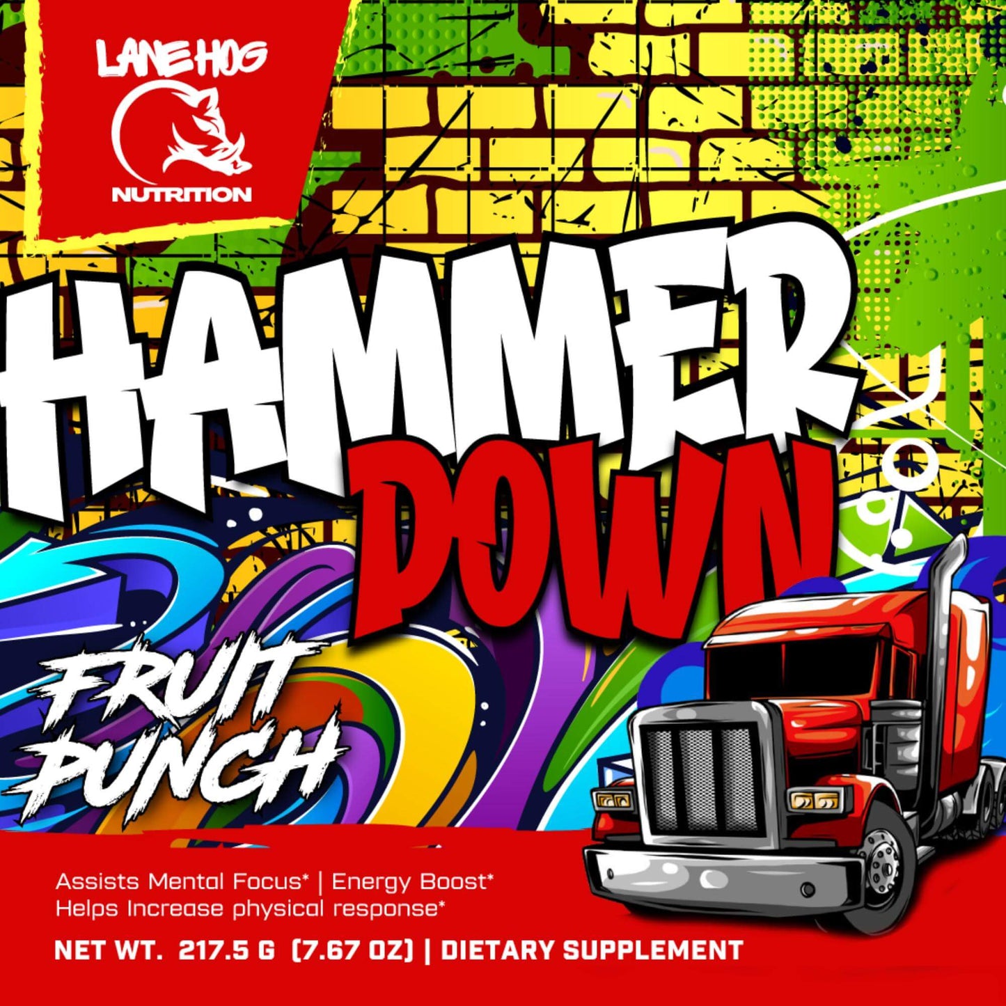 Hammer Down Energy + Focus - Fruit Punch